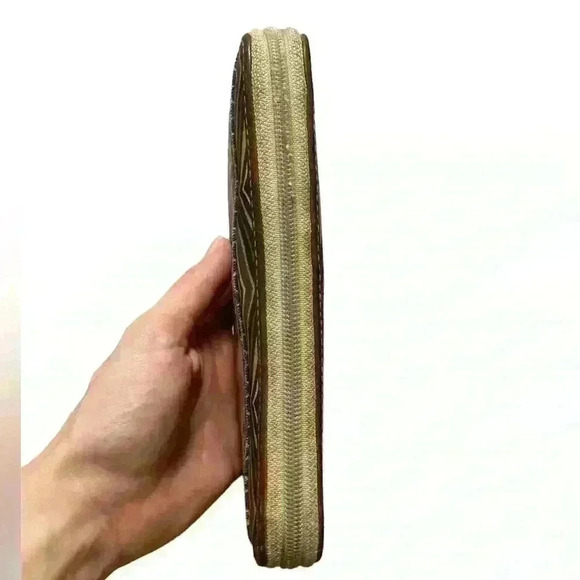 Fossil‎ key per beige zip up flap card slots wallet - Picture 4 of 9